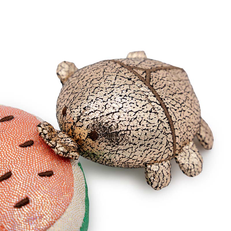 Vibrating Beetle Cat Toy with Watermelon – Pull-String Interactive Cat Toy