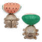 Vibrating Beetle Cat Toy with Watermelon – Pull-String Interactive Cat Toy