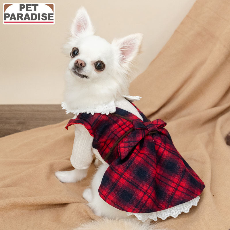 Checkered Pattern Dress for Dogs & Cats