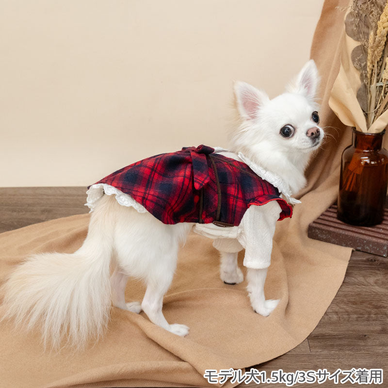Checkered Pattern Dress for Dogs & Cats