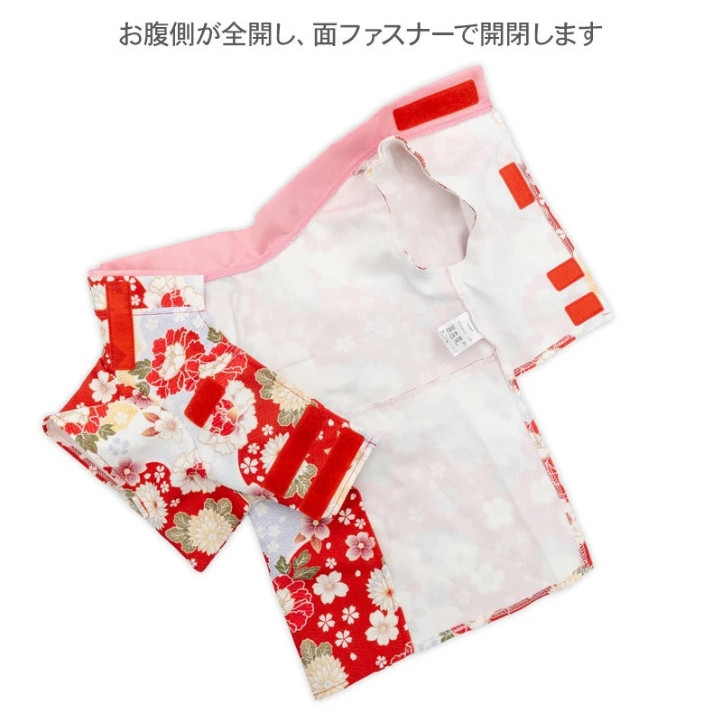 Kimono with Chrysanthemum and Peony Pattern