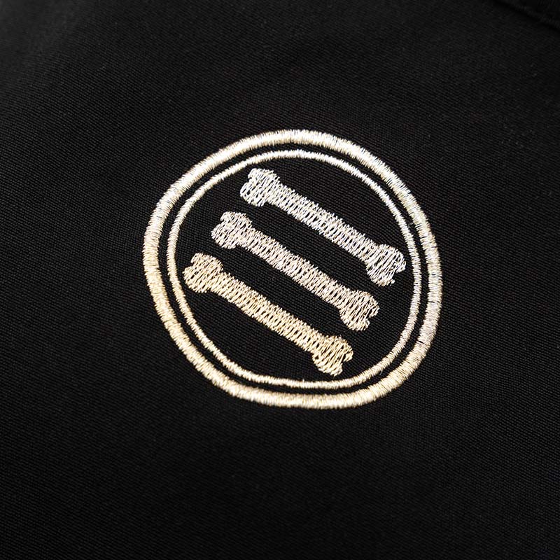 Hakama with Family Crests, Embroidered