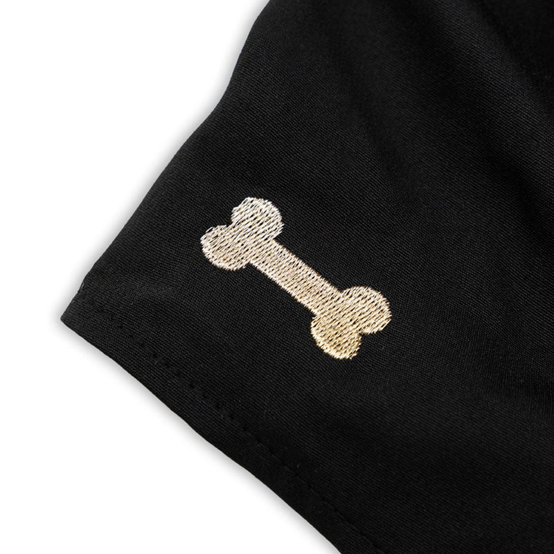 Hakama with Family Crests, Embroidered