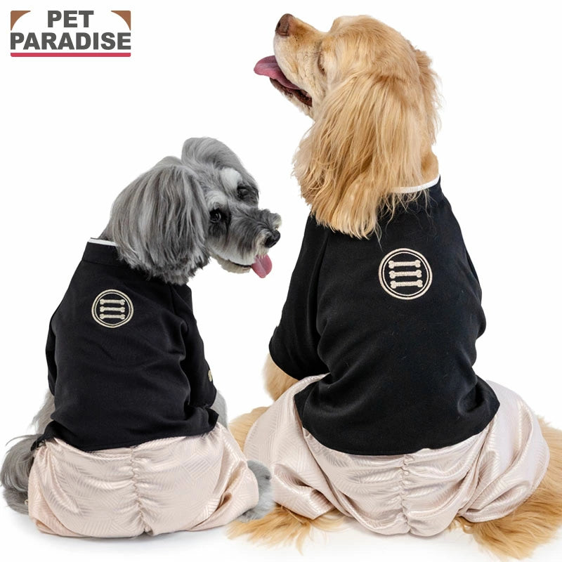 Hakama with Family Crests, Embroidered