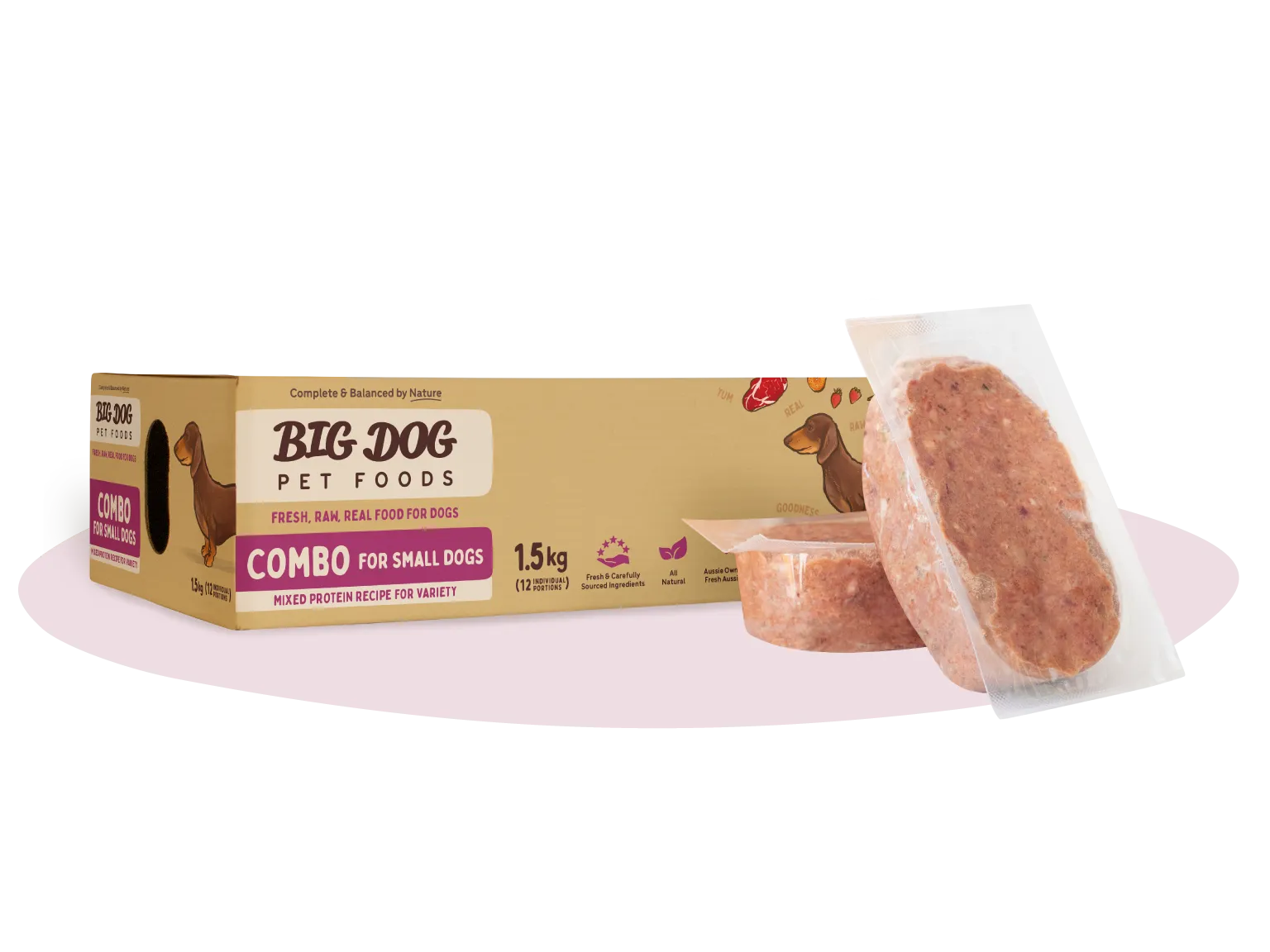 Big Dog Combo For Small Dogs Raw Dog Food 1.5kg