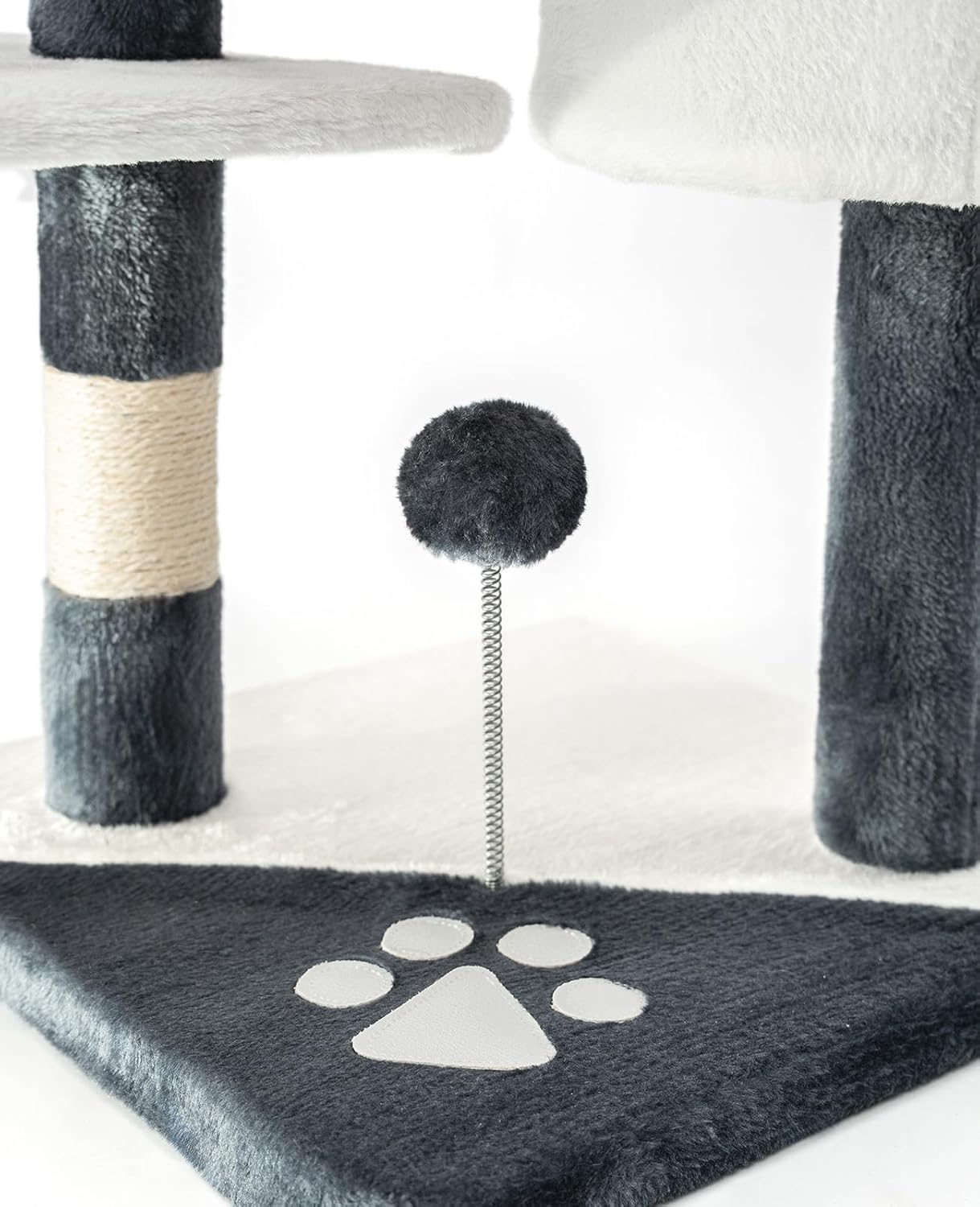 Taily Cat Tree Activity Centre Scratching Post | 112cm | Grey/White