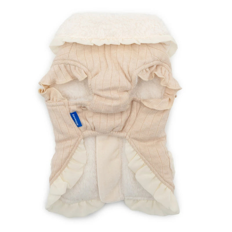 Disney Minnie Mouse Dog Clothes Winter Zipper Vest with Collar | Open Back Easy to Wear