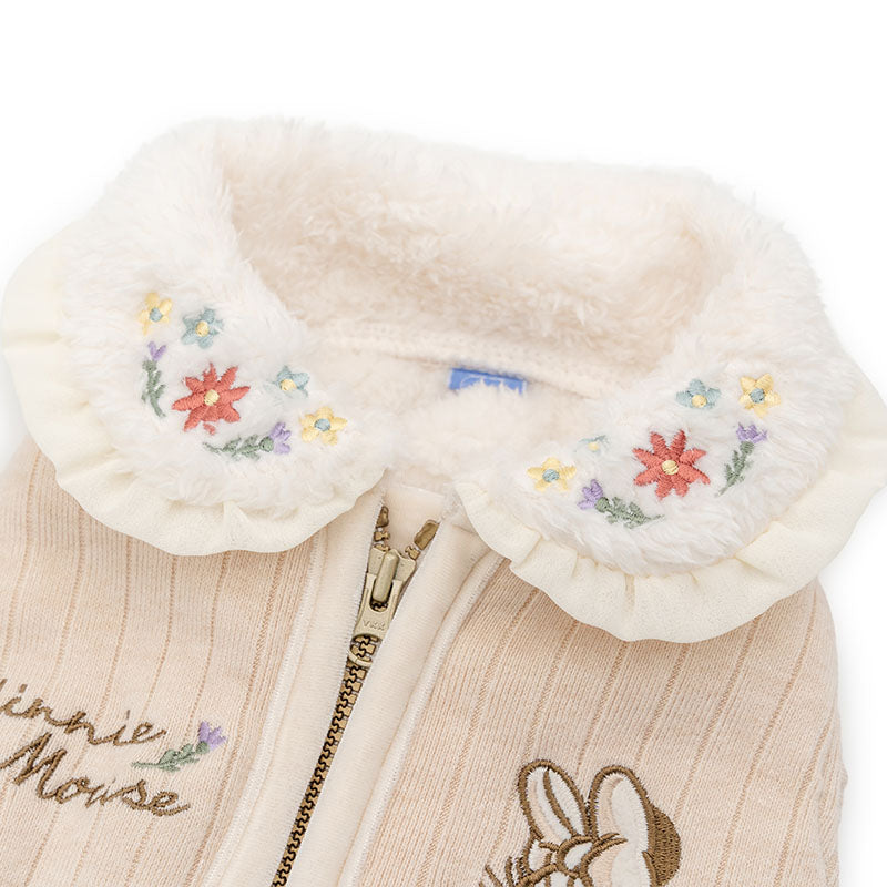 Disney Minnie Mouse Dog Clothes Winter Zipper Vest with Collar | Open Back Easy to Wear