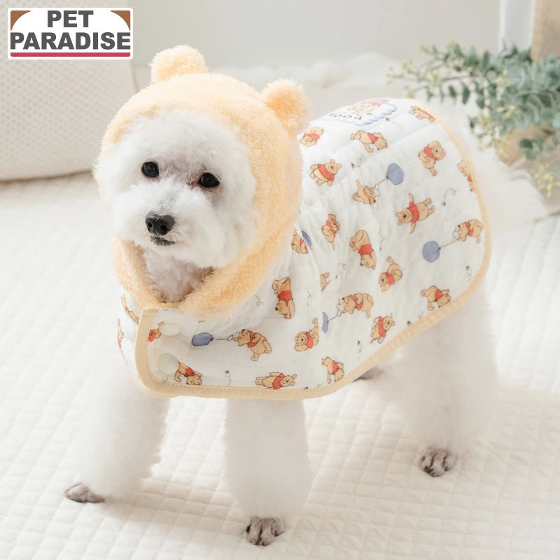 Disney Winnie the Pooh Dog Winter Quilted Poncho