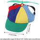 Dog Propeller Hat | Pet Outdoor Sports Hats with Ear Holes | Dog Hat, Rainbow Helicopter Top Hat for Small Dogs Puppy Cats