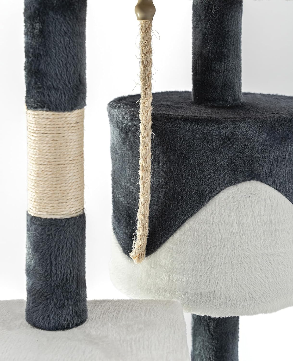 Taily Cat Tree Activity Centre Scratching Post | 112cm | Grey/White