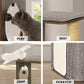 Taily Wooden Cat Tree King Scratching Post Cubox Condo Removable Cover Modern Cat Furniture House for Indoor Cats