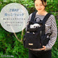 Carrier Bag, Hug & Backpack, Quilted, Black, Anti-Jump Strap, Adjustable Bottom, Carry Case