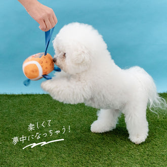 Authentic Snoopy Rugby Ball Dog Toy with Tab – Authentic Peanuts® Pet Toy