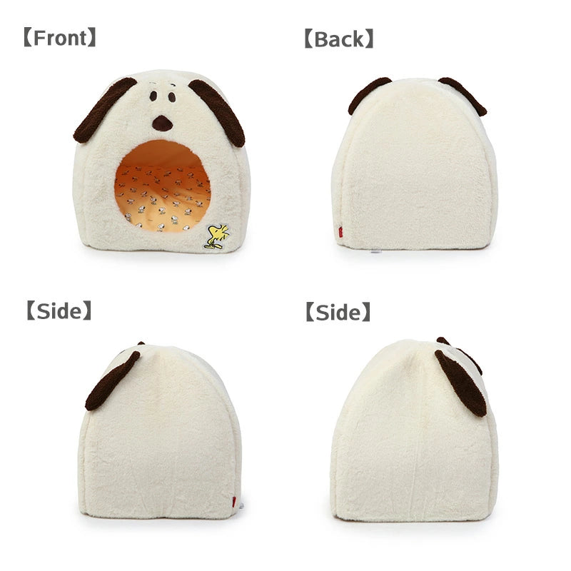 Snoopy Dog Pet Bed Stylish Indoor House White
