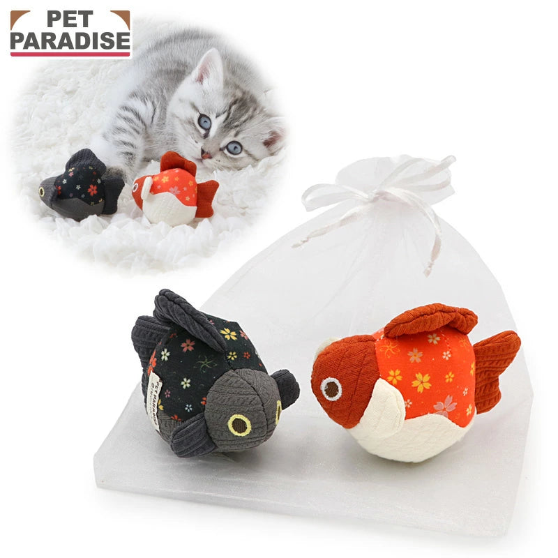 Twin Goldfish Ball Cat Toy – Japanese Interactive Cat Toy