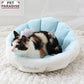 Shell Cuddler Dog Bed – White Marine Cool-Touch Pet Bed (45 × 45cm)