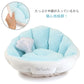 Shell Cuddler Dog Bed – White Marine Cool-Touch Pet Bed (45 × 45cm)