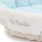 Shell Cuddler Dog Bed – White Marine Cool-Touch Pet Bed (45 × 45cm)