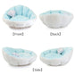 Shell Cuddler Dog Bed – White Marine Cool-Touch Pet Bed (45 × 45cm)