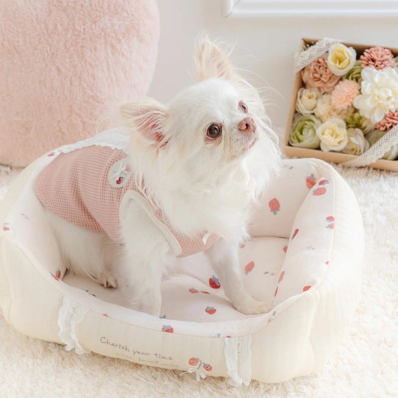 Strawberry Floral Cuddler Bed 3 Sizes