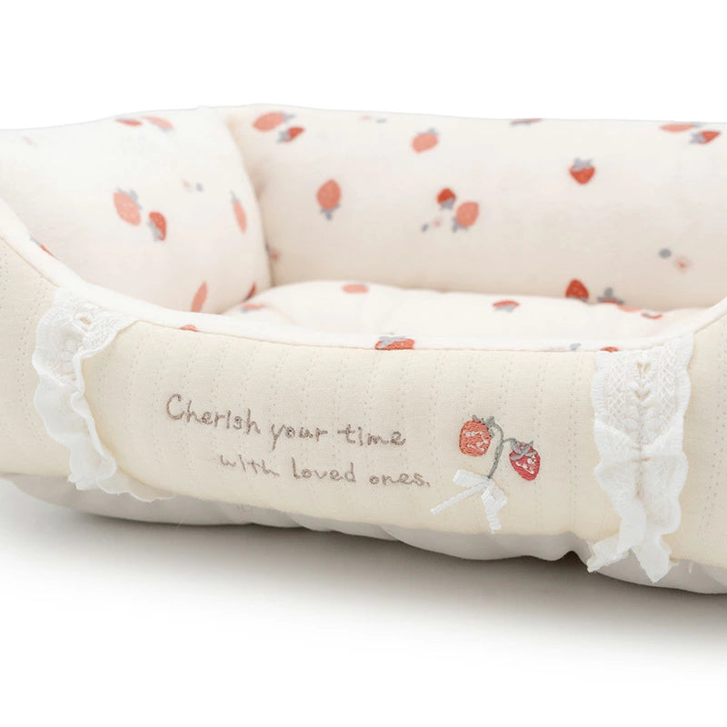 Strawberry Floral Cuddler Bed 3 Sizes