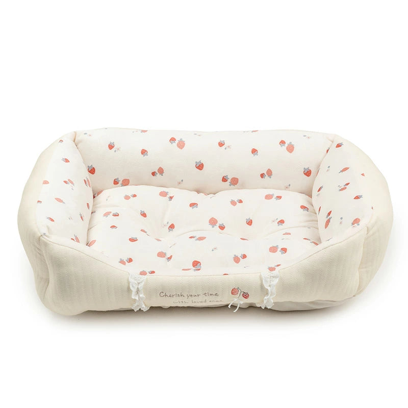Strawberry Floral Cuddler Bed 3 Sizes