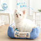 Authentic Snoopy Cool-Touch Pet Cuddler Bed – Ice Pattern Summer Cooling