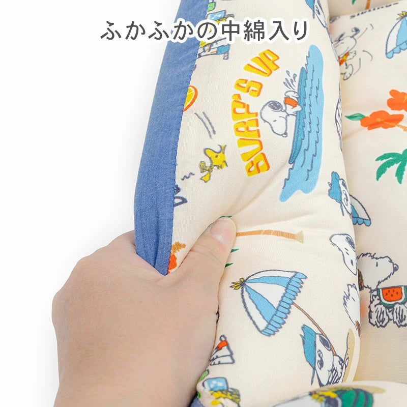 Authentic Snoopy Cool-Touch Pet Cuddler Bed – Ice Pattern Summer Cooling