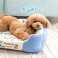 Authentic Snoopy Cool-Touch Pet Cuddler Bed – Ice Pattern Summer Cooling