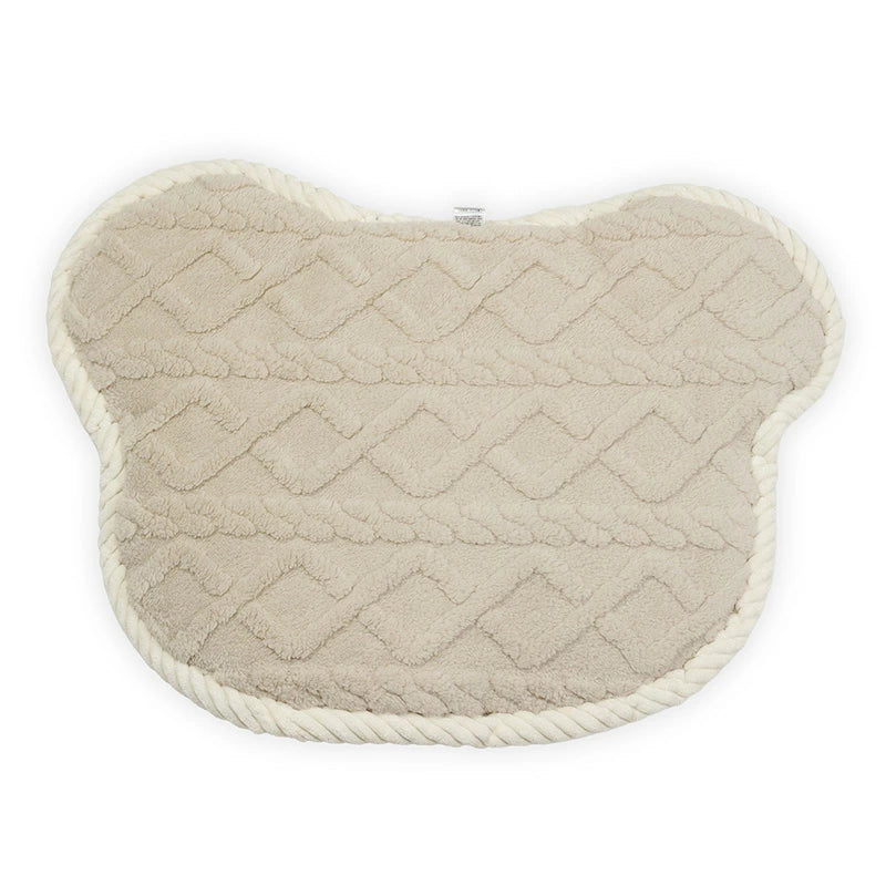 Bear Mat | Beige, Boa Lining, Washable Bear Design