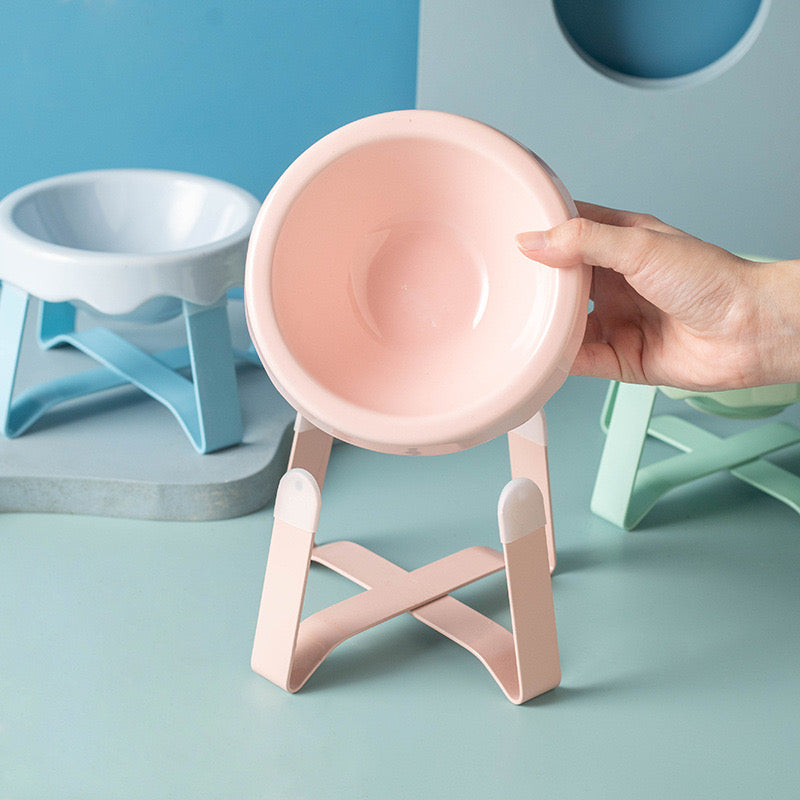 Ceramic Pet Elevated Bowl - Ice Cream