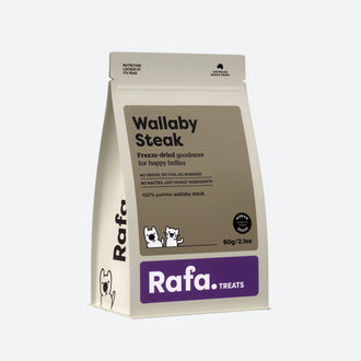 Wallaby Steak 60g | Rafa Freeze Dried