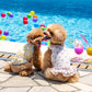 Summer dog clothes, cool to the touch, duck camisole, for small and medium-sized dogs, heat protection | Yellow, absorbent, quick-drying, insect protection