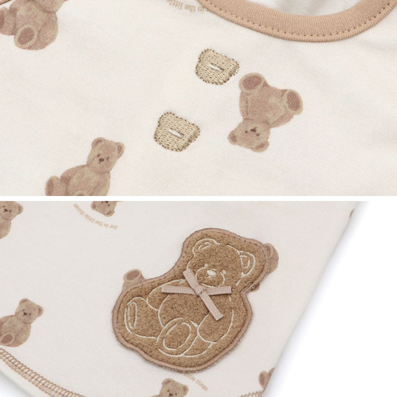 Petitheat Tank Top with a Bear Sitting Print