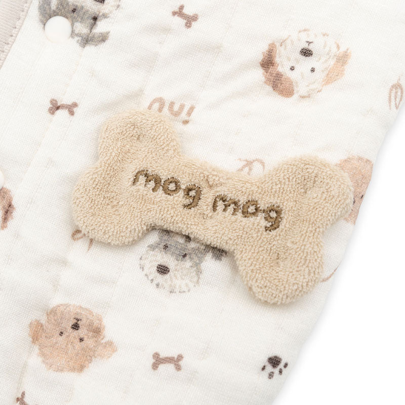 Dog Print, Soft Quilted Vest