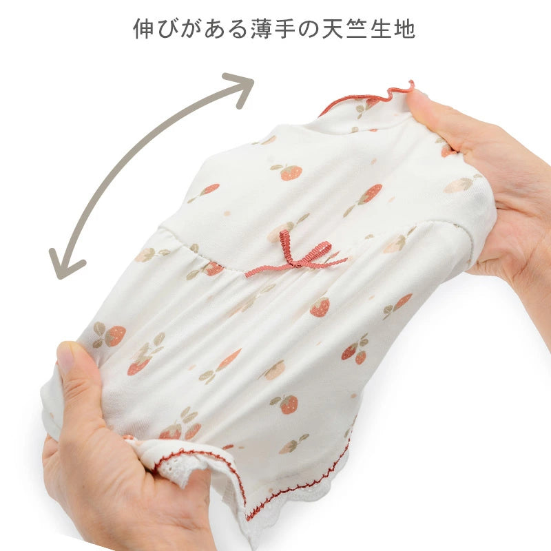 Petitheat Winter Dog T-Shirt with Strawberry Print