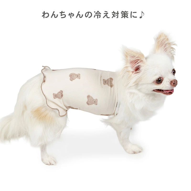 Winter Bear Pattern Petty Heat Tenjuku Belly Roll | Warm Cold Protection