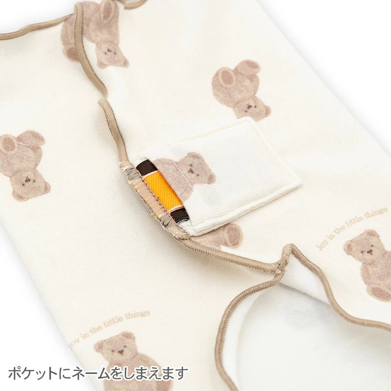 Winter Bear Pattern Petty Heat Tenjuku Belly Roll | Warm Cold Protection