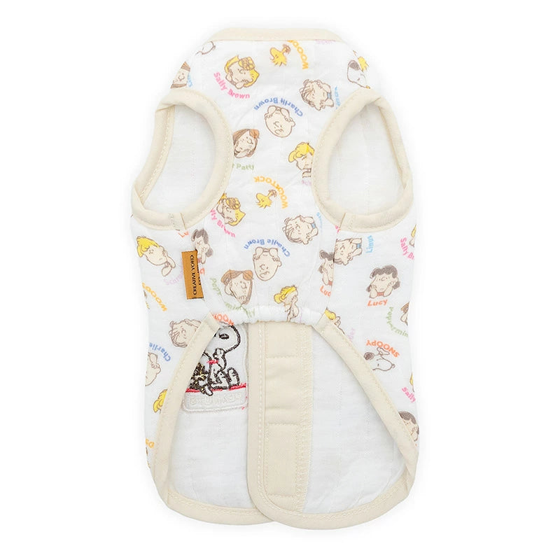 Authentic Snoopy Vest Open Back Quilted Vest Soft Quilted