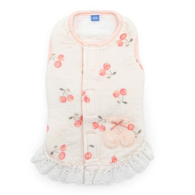 Cute Cherry Bonbon Quilted Vest