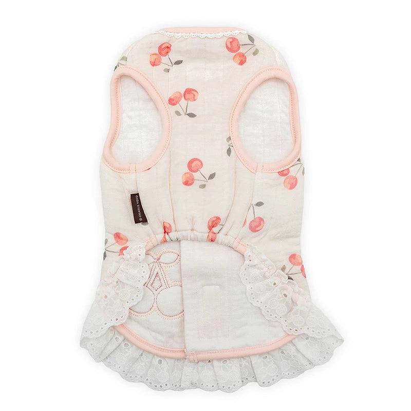 Cute Cherry Bonbon Quilted Vest