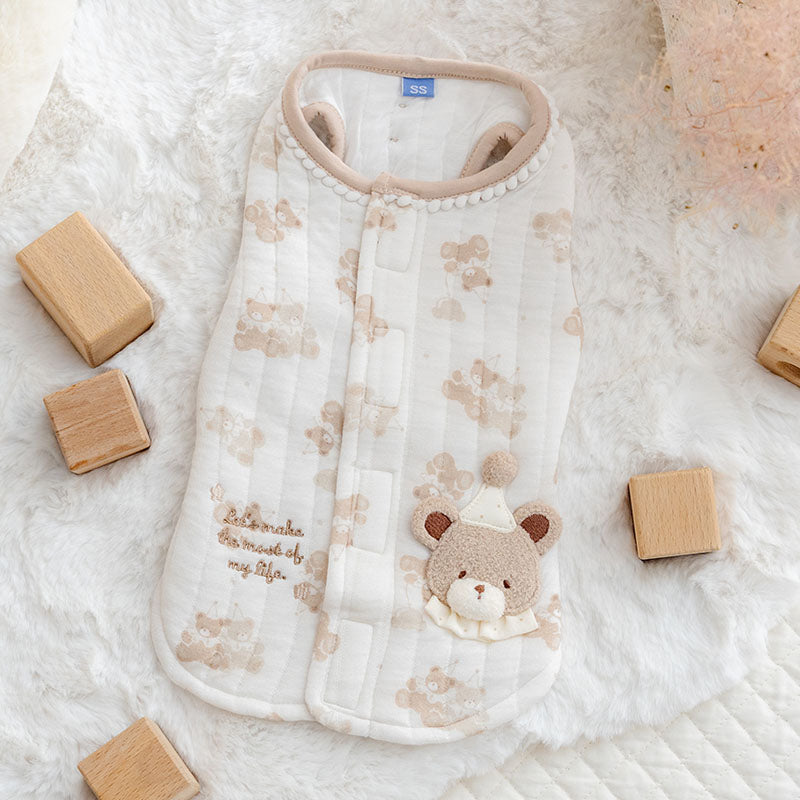 Cute Friendly Pattern Quilted Vest Soft Quilted