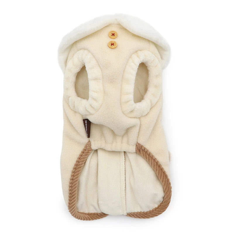 Pet Paradise Bear Design Open-Back Zip Vest - Japanese Jacket