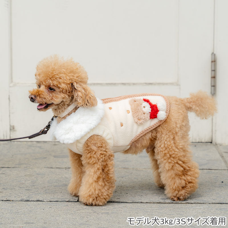 Pet Paradise Bear Design Open-Back Zip Vest - Japanese Jacket