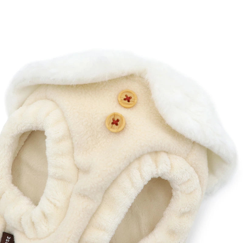 Pet Paradise Bear Design Open-Back Zip Vest - Japanese Jacket