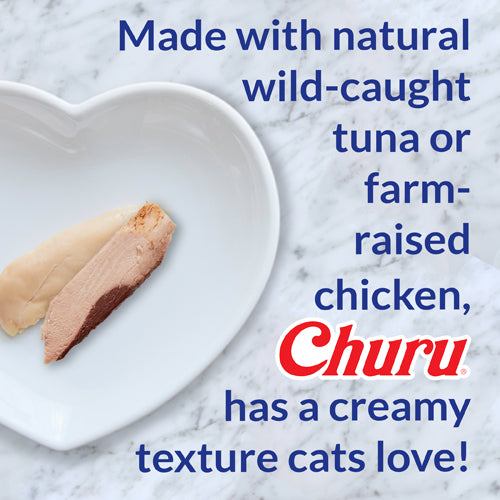 Inaba Churu Puree for Cats Skin & Coat | Chicken & Scallop 56g