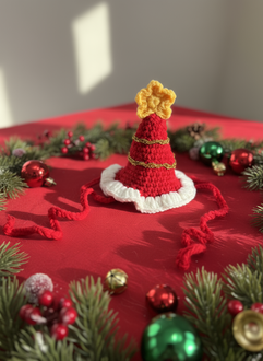 Handmade Xmas Hat  with a Star