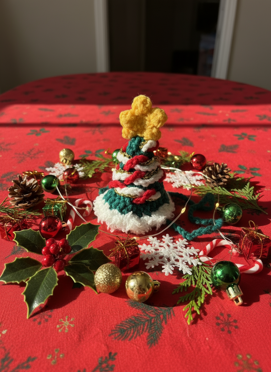 Handmade Xmas Tree Hat