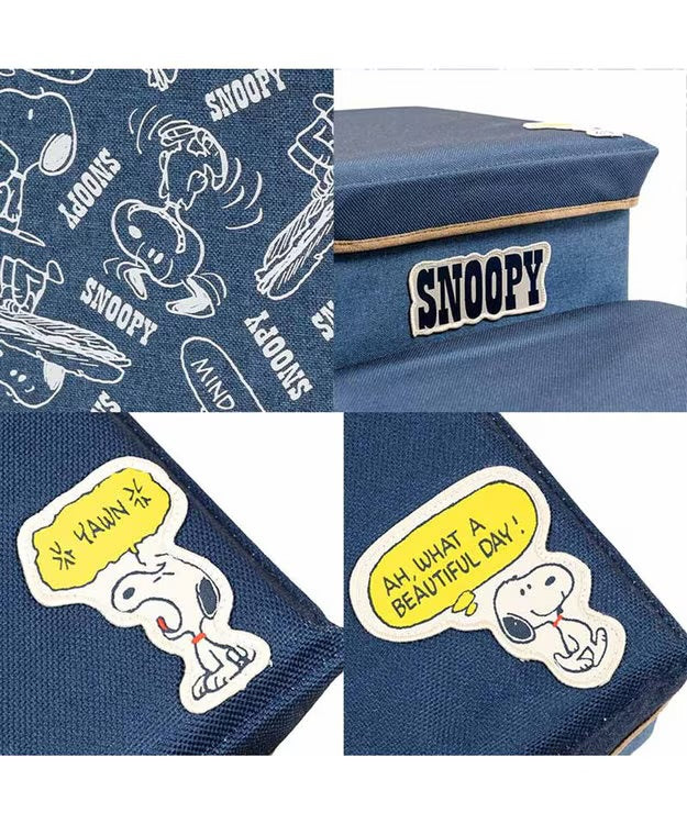 Snoopy Denim-Style Stairs 2 Steps With Storage